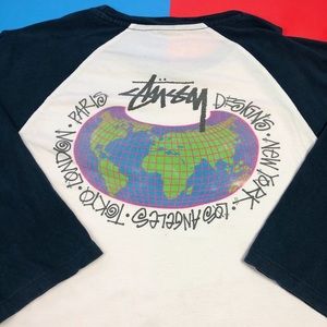 Stüssy Single Stitch Quarter Sleeve T-Shirt Large